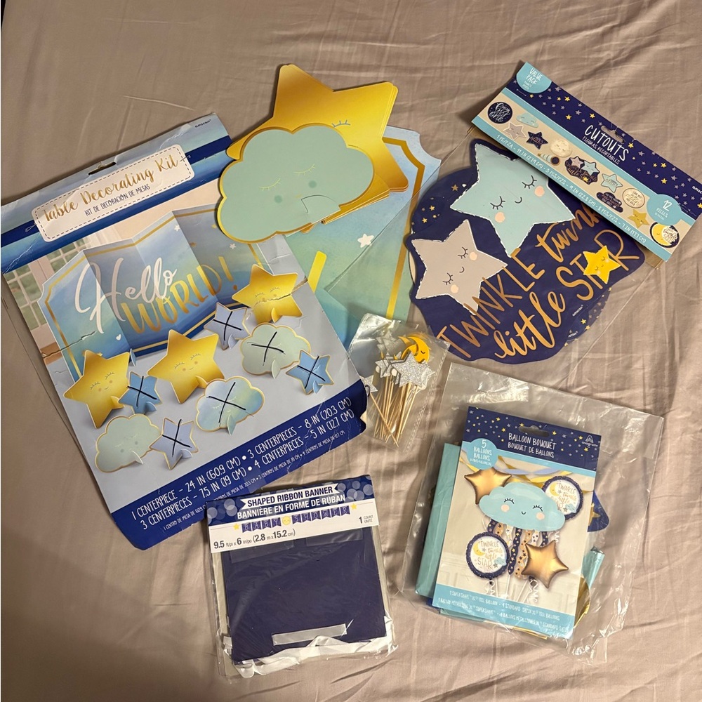 Twinkle Little Star Baby Shower Decoration Kit